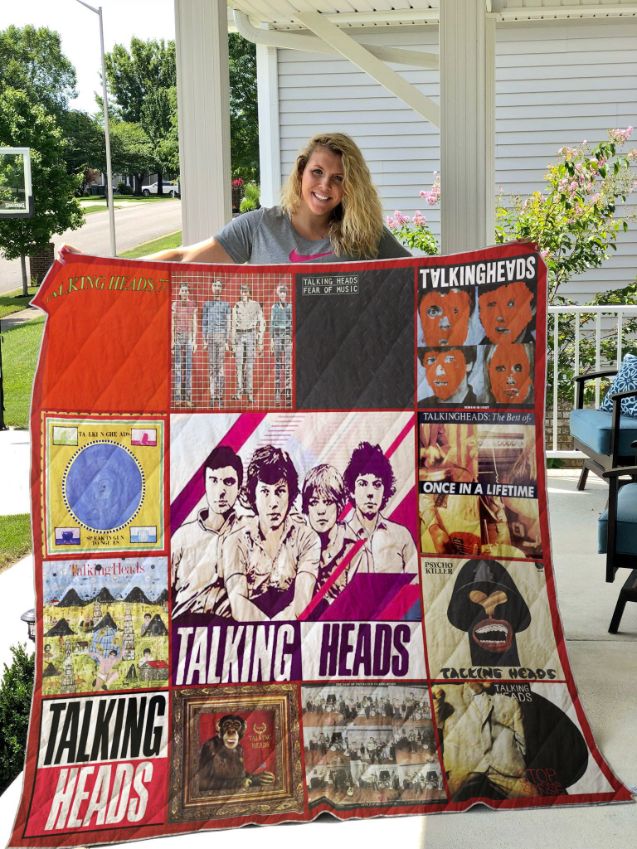 Unique Talking Heads Style Quilt Blanket For Music Lovers