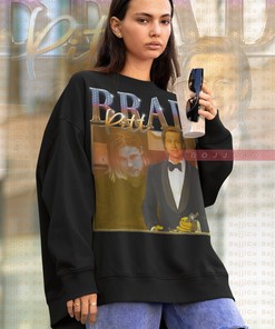 Unisex Brad Pitt 90s Vintage Movie Shirt - Retro Aesthetic Tee Sweater for Classic Film Fans