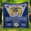 United States Merchant Marine Academy Quilt Bedding Set for Patriotic Homes