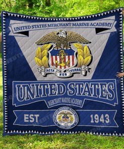 United States Merchant Marine Academy Quilt Bedding Set for Patriotic Homes