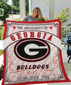 University of Georgia Bulldogs Ncaa Quilt Bedding Set