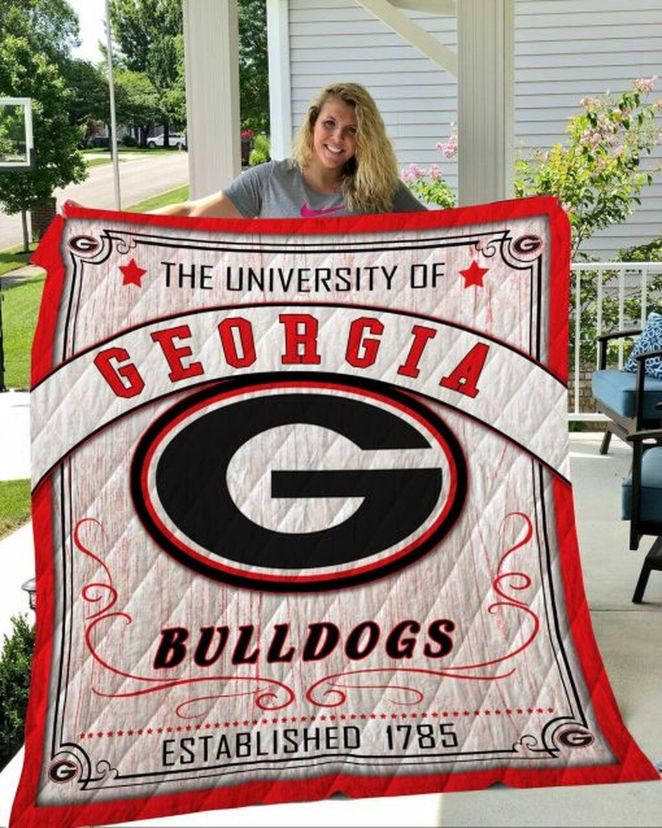University of Georgia Bulldogs Ncaa Quilt Bedding Set