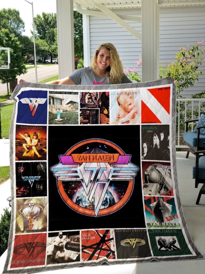 Van Halen Band Albums Cover Poster Quilt Blanket