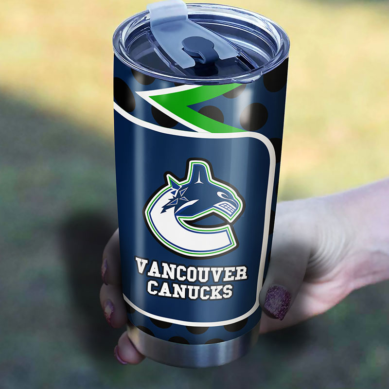 Vancouver Canucks NHL Tumbler: NHL Logo Tumbler for Fans, Perfect for Dedicated Collectors - Image 2