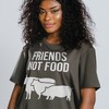 Vegetarian Shirt: Unisex Friends Not Food Tee