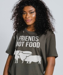 Vegetarian Shirt: Unisex Friends Not Food Tee