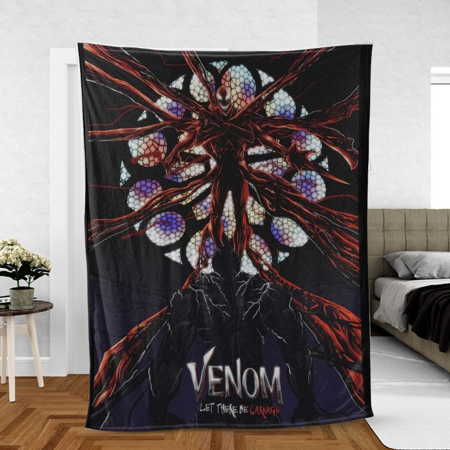 Venom Fan Gift, Venom 2 Let There Be Carnage 1204 Comfy Sofa Throw Blanket Gift - Get Comfy Quilt Bedding Set