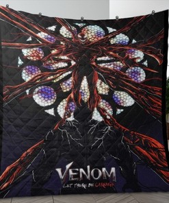 Venom Fan Gift, Venom 2 Let There Be Carnage 1204 Quilt Blanket with Comic Book Artwork