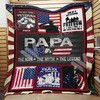 Veteran Papa The Man The Myth The Legend Quilt Blanket: Celebrate Your Accomplishments
