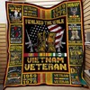 Veteran of Vietnam War I Walked the Walk Quilt Blanket