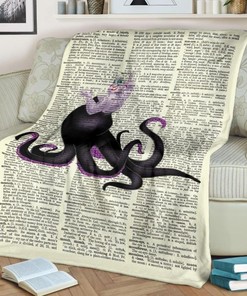 Villain Ursula Fleece Quilt Bedding Set for Fans of the Disney Character
