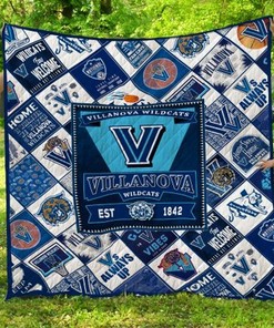 Villanova Big Wildcats Ncaa Quilt Bedding Set Vintage