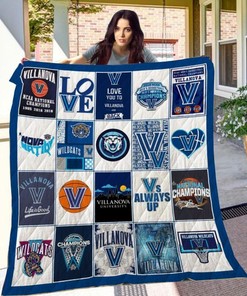 Villanova Wildcats Ncaa Quilt Bedding Set Vintage