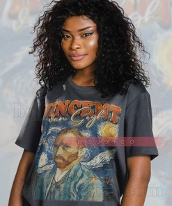 Vincent van Gogh Painter Fan Shirt, Impressionist Artist Homage Tee, The Starry Night, The Potato Eaters, Irises Apparel
