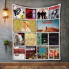 Vintage Album Covers Quilt Blanket with Helmet