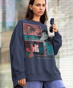Vintage Anime Sweatshirt - Perfect Blue Homage Sweater with Mima Kirigoe & Satoshi Kon Fan Design