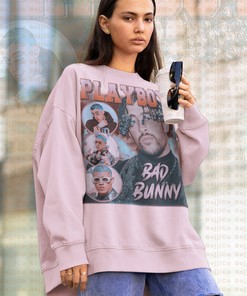 Vintage Bad Bunny YHLQMDLG Long Sleeve Shirt with Tribute Rap Shirt and Stylish Design