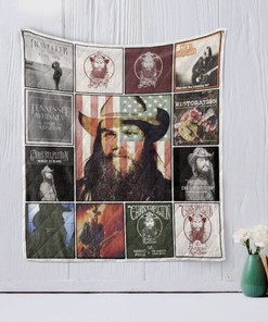 Vintage Chris Stapleton Quilt Bedding Set for Music Lovers and Vintage Vibes