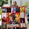 Vintage Future Quilt Bedding Set for Rap and Hip Hop Fans