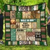 Vintage Golf Pattern Quilt Blanket With an Old Fashioned Charm