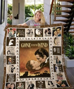 Vintage Gone with the Wind Quilt Blanket for Movie Lovers
