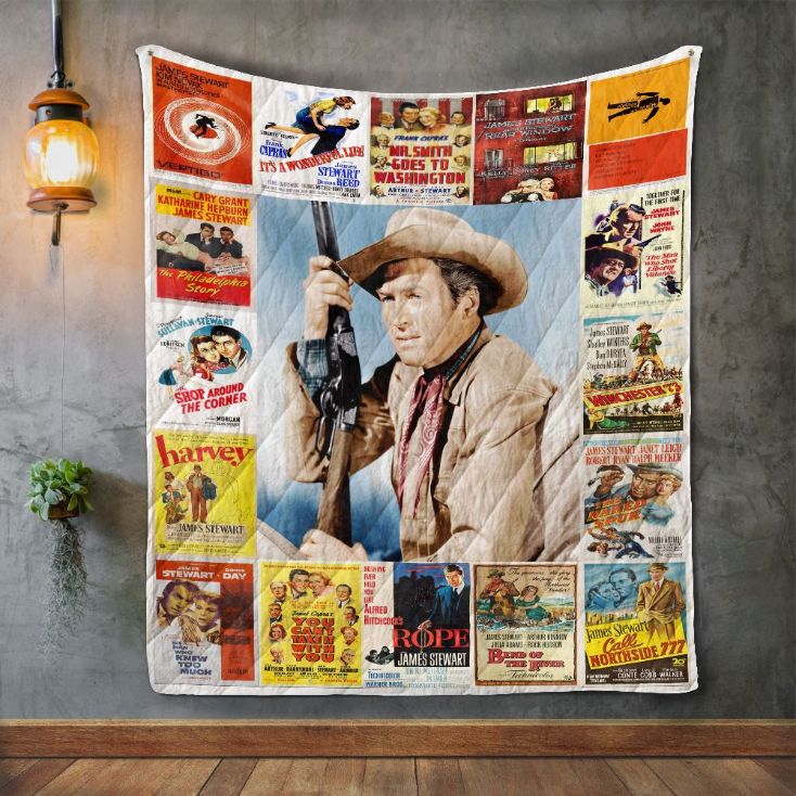 Vintage James Stewart Style Quilt Bedding Set - Classic and Timeless Design