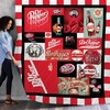 Vintage Logo Dr Pepper Quilt Bedding Set with Quotes