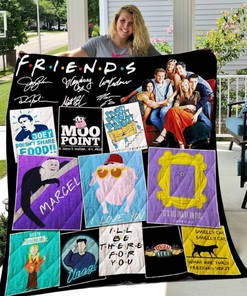 Vintage Moo Point Quilt Blanket: Perfect for Friends Fans