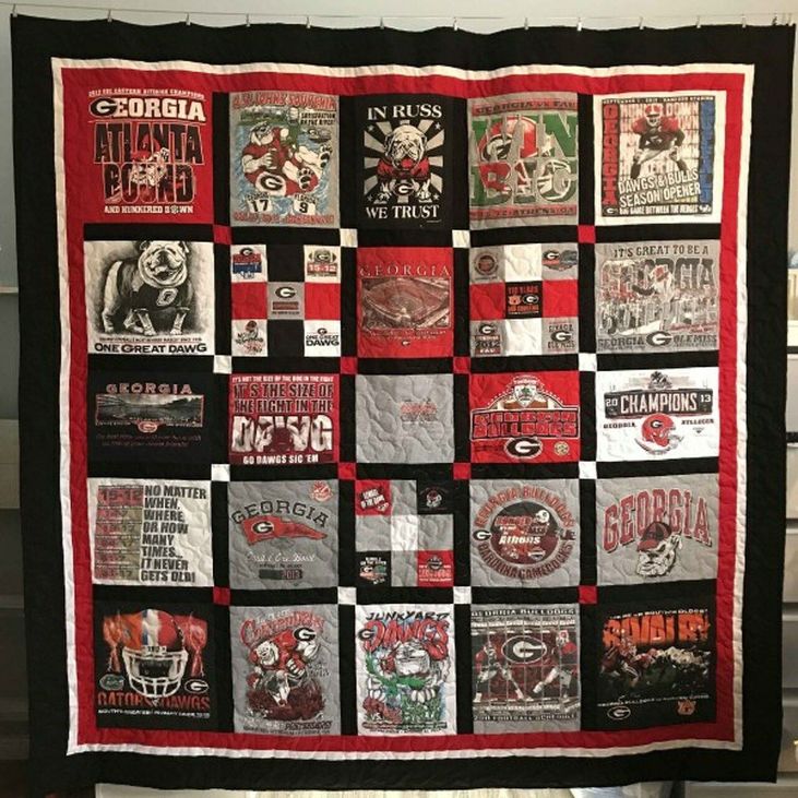 Vintage Ncaa Georgia Bulldogs Great Quilt Blanket - Show Your Support in Style