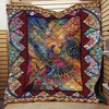 Vintage Peacock on Hippie Quilt Bedding Set: A Must-Have for Fans