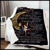 Vintage Quilt Bedding Set for Sister: I Love You to the Moon and Back Fleece and Quilt Blanket