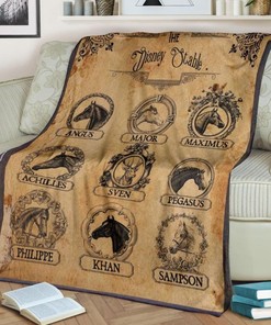 Vintage The Stable Best Seller Fleece Blanket Gift For Fan, Premium Comfy Sofa Throw Blanket Gift with Classic Charm