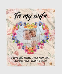 Vintage To My Wife I Love You Then and Forever Quilt Bedding Set for Wife From Husband