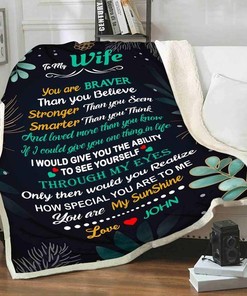 Vintage To My Wife I Would Give You The Ability To See Yourself Quilt Bedding Set for Wife From Husband