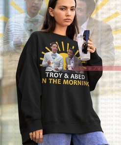 Vintage Troy and Abed in the Morning Fan Tee