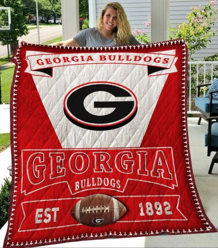 Vintage-Style Georgia Bulldogs Ncaa Love Quilt Bedding Set