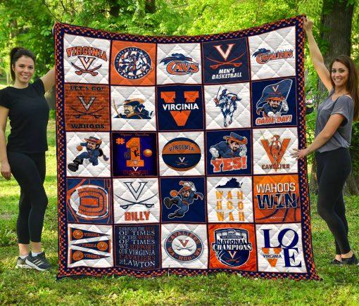 Virginia Cavaliers Quilt Blanket for Sports Fans