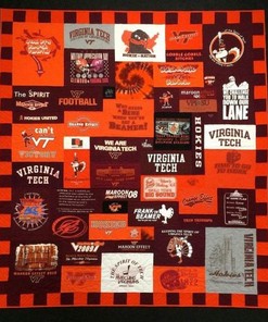 Virginia Tech Hokies NCAA Quilt Blanket - Keep Warm While Cheering on the Hokies