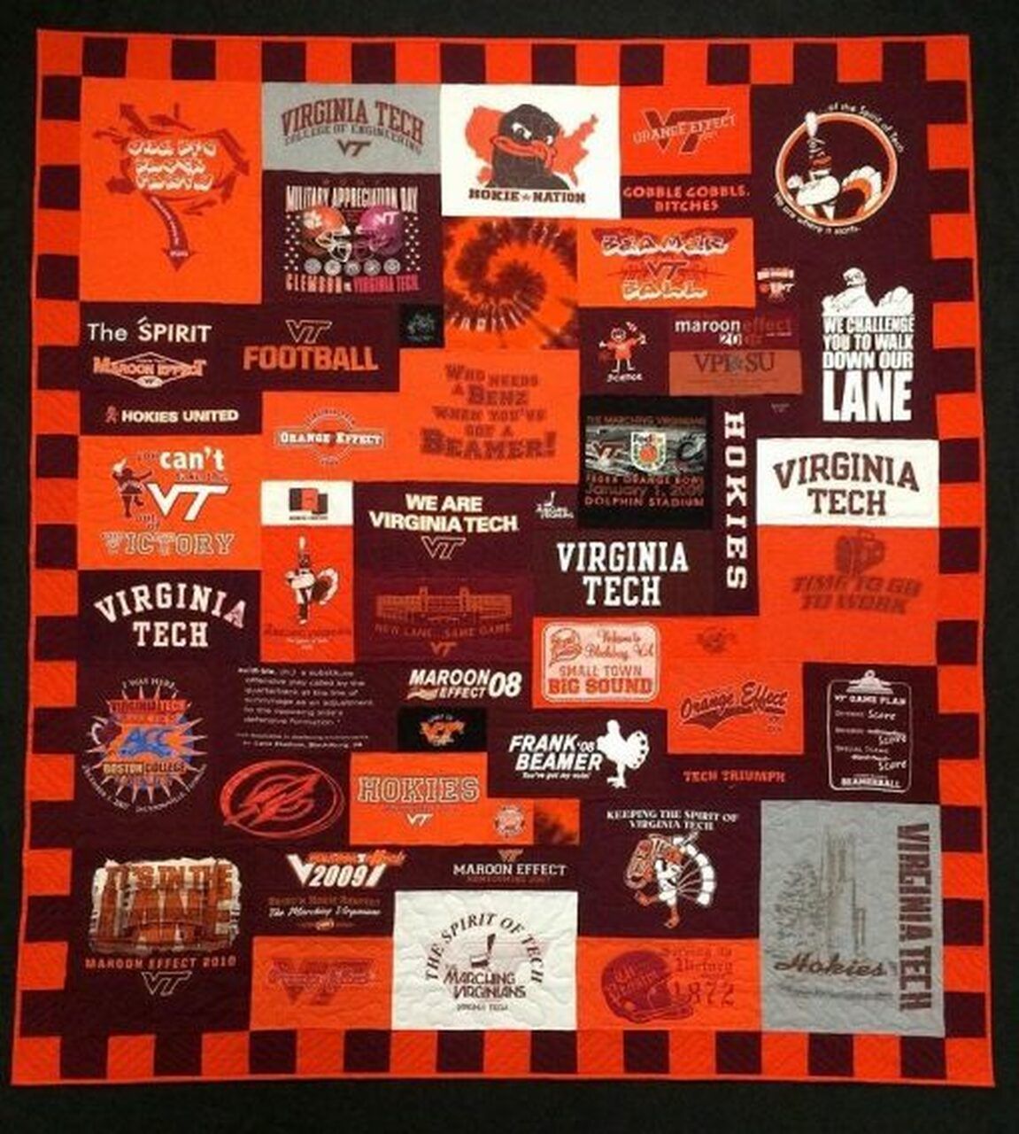 Virginia Tech Hokies NCAA Quilt Blanket - Keep Warm While Cheering on the Hokies