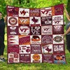 Virginia Tech Hokies Quilt Blanket for Students and Alumni