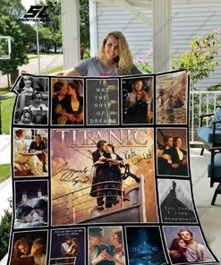 Voyage Through Time With Titanic Collection Signs Quilt Blanket