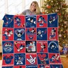 WC Washington Capitals Disney Mickey Let's Go Caps Quilt Blanket - Mickey Mouse Quilt Bedding Set