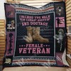 Walked The Walk In Combat Boots Quilt Blanket for Veterans