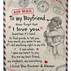 Warm Fleece Blanket - Show Your Appreciation to Your Boyfriend for Being Your Everything