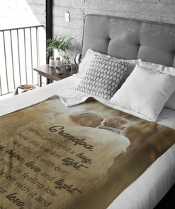 Warm Hug Quilt Bedding Set for Grandpa - A Cozy Birthday Gift for Him
