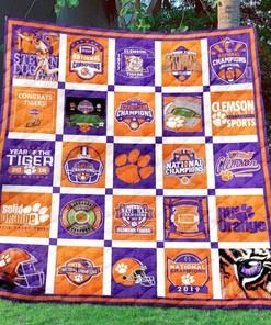 Warm and Cozy with Clemson Tigers Quilt Blanket TH1507