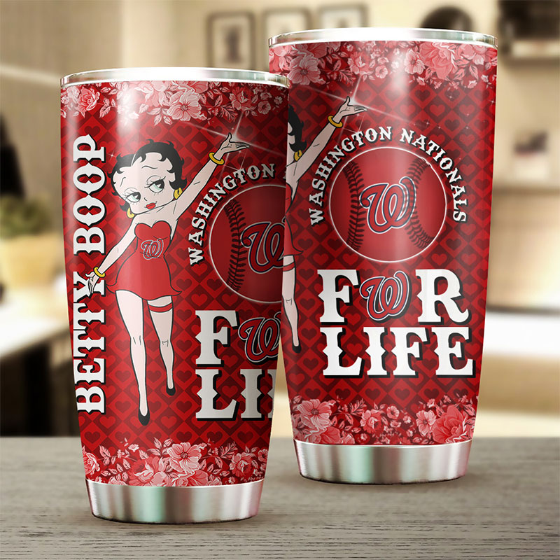 Washington Nationals MLB Tumbler for Betty Boop fans with MLB logo - Image 2