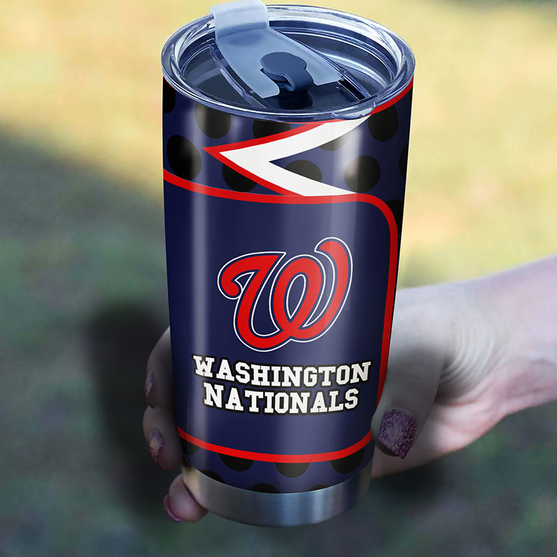 Washington Nationals MLB Tumbler for devoted fans with custom MLB logo - Image 2