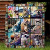 Watercolor Painting Cat Lo Quilt Blanket - A Beautiful Quilt Bedding Set for Art-Loving Cat Owners