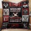 Weekend Forecast Hunting Deer Hunting Lo Quilt Bedding Set for Hunting Lovers